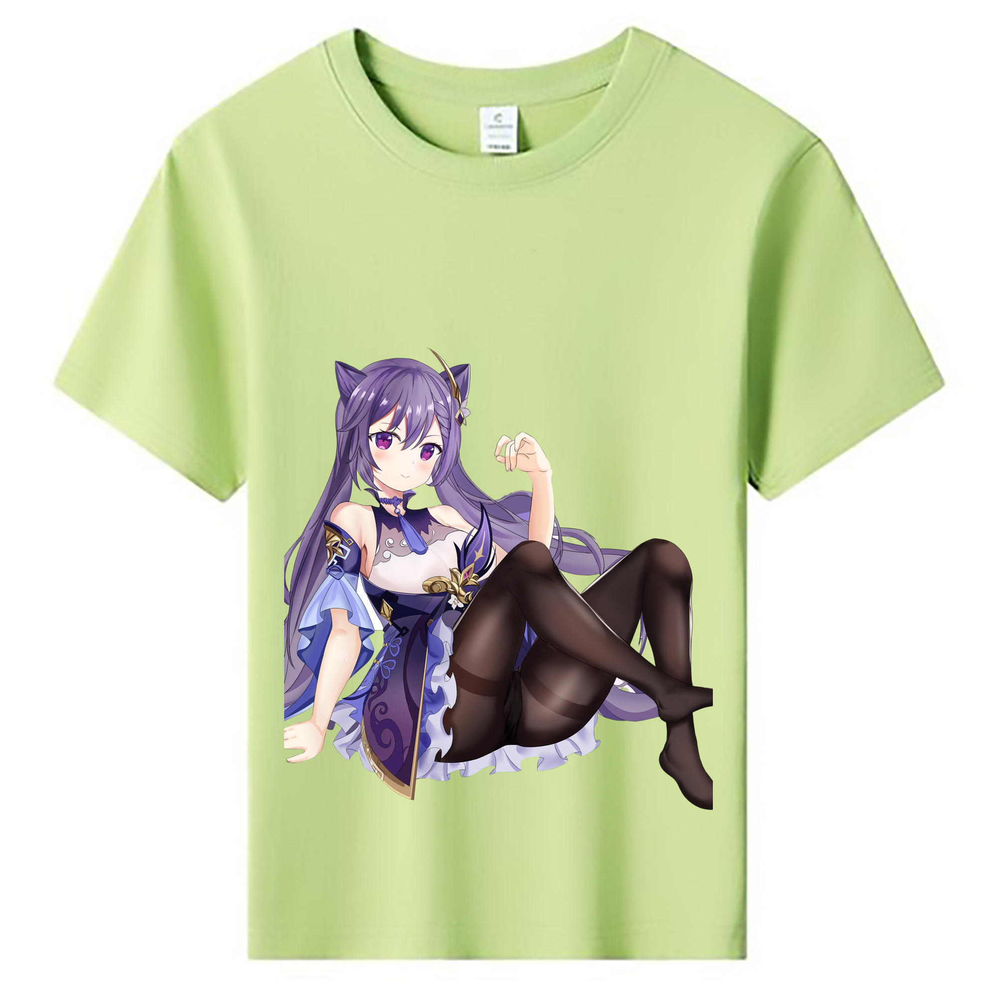 げんし神 刻晴 こくせい genshin Kokusei 綿100％キッズTシャツ（フロントプリント）